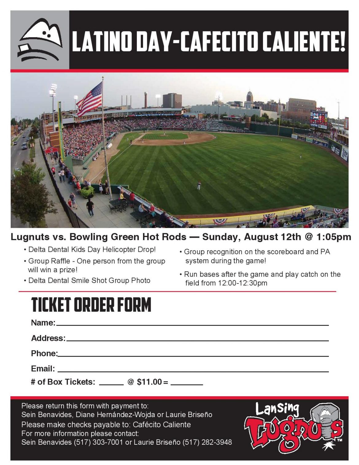 Latino Day with the Lugnuts Two Months Away!